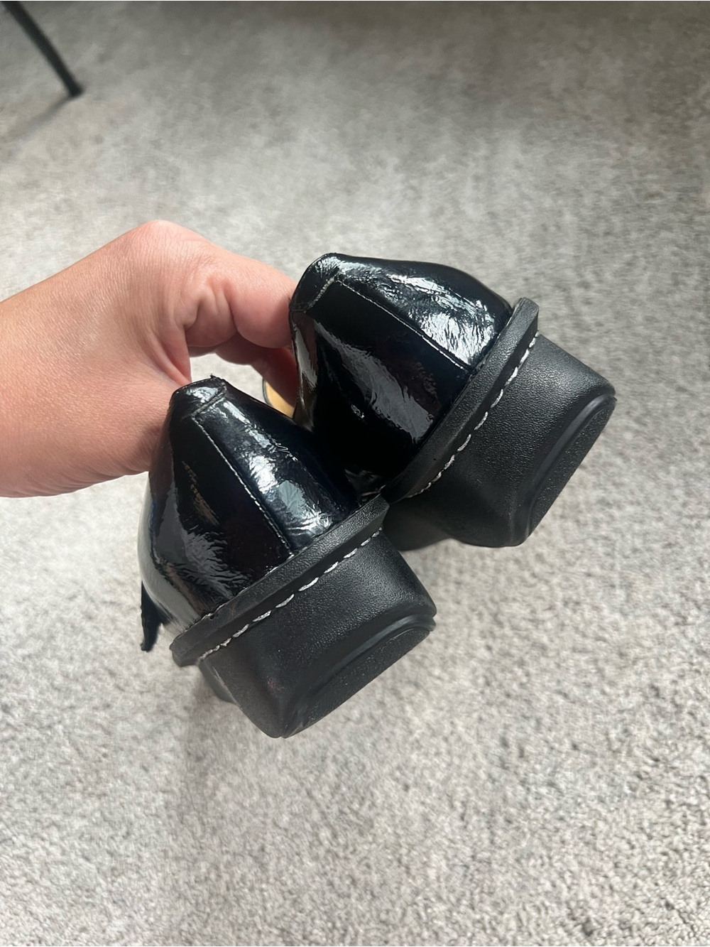 Alegria Paloma Size 42 Black Patent Leather Mary Jane Clogs Shoes PAL-011 - Picture 5 of 6